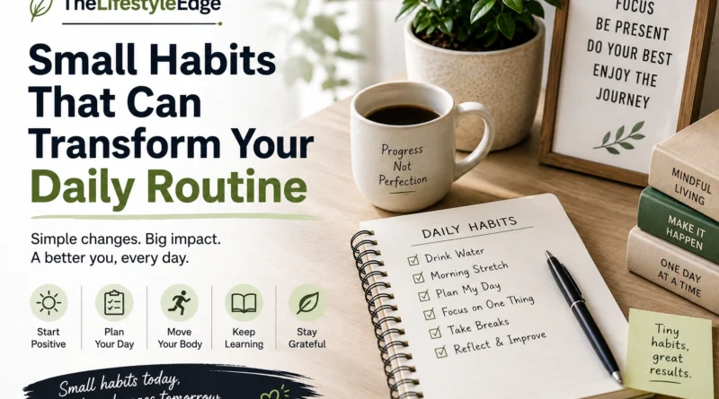 TheLifestyleEdge Small Habits That Can Transform Your Daily Routine