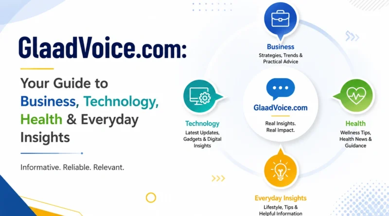 GlaadVoice.com Your Guide to Business, Technology, Health & Everyday Insights