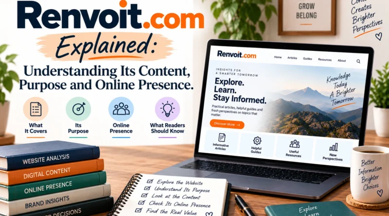 Renvoit.com Explained Understanding Its Content, Purpose and Online Presence.